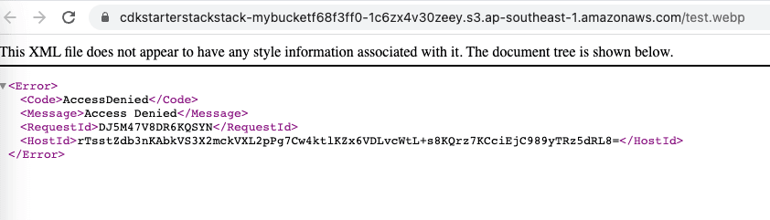AWS Console S3 bucket