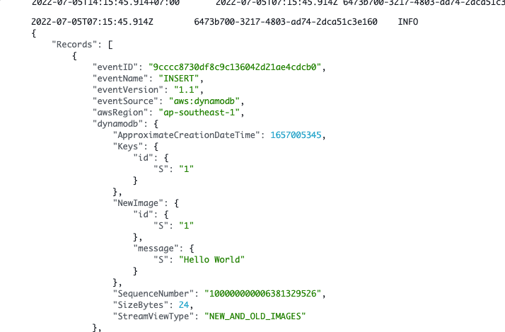 Cloud Watch Log